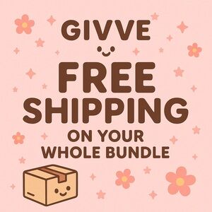 Giveaway FREE SHIPPING on your WHOLE BUNDLE